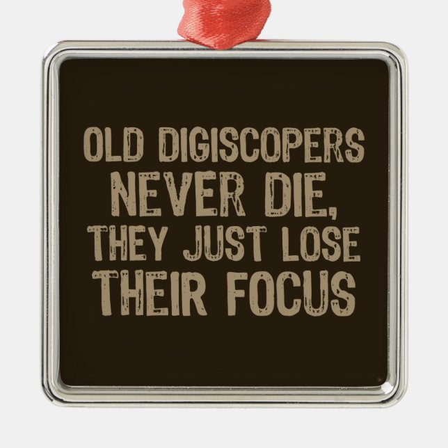 Old Digiscopers Metal Ornament (Front)