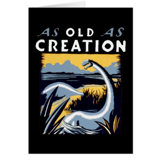 Old Dinosaur Looking Good Card (Front)