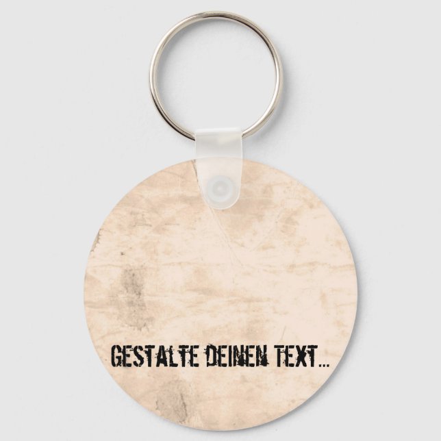 Old Dirty Background Keychain (Front)