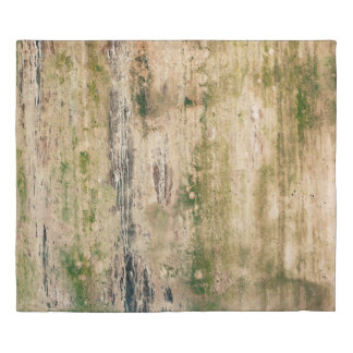 Old dirty damaged wall background. Scratched textu Duvet Cover