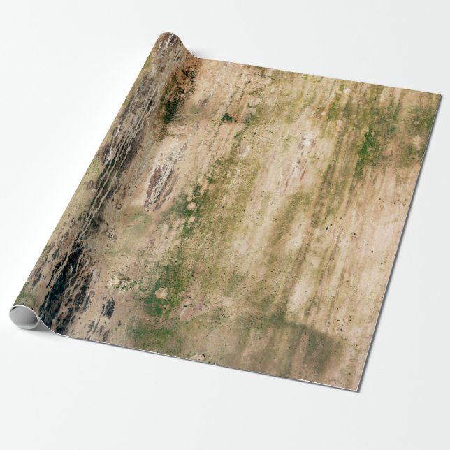 Old dirty damaged wall background. Scratched textu Wrapping Paper (Unrolled)