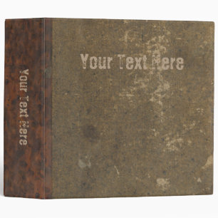Old distressed book - faux canvas leather cover binder