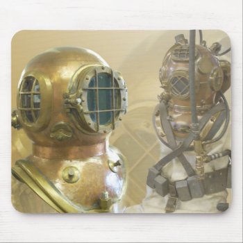 Old Diving Gear Mouse Pad by HTMimages at Zazzle
