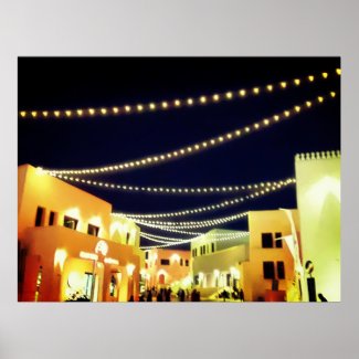 Old  Doha Port  at night
