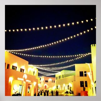 Old  Doha Port  at night