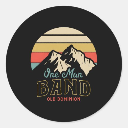 Old Dominion One Band Mountains Classic Round Sticker