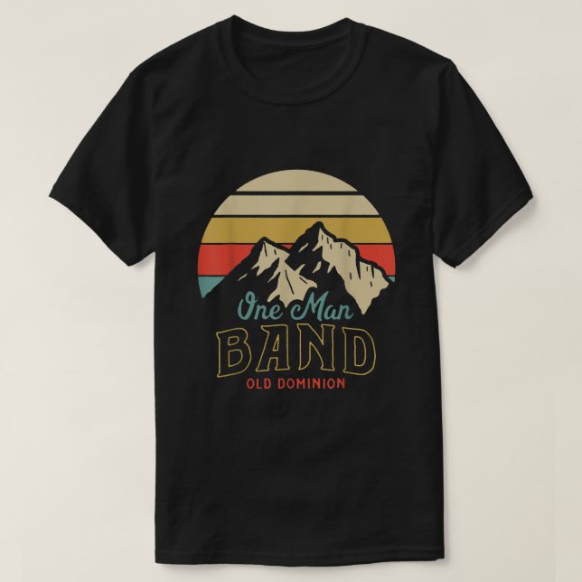 Old Dominion One Man Band Mountains  T-Shirt (Design Front)