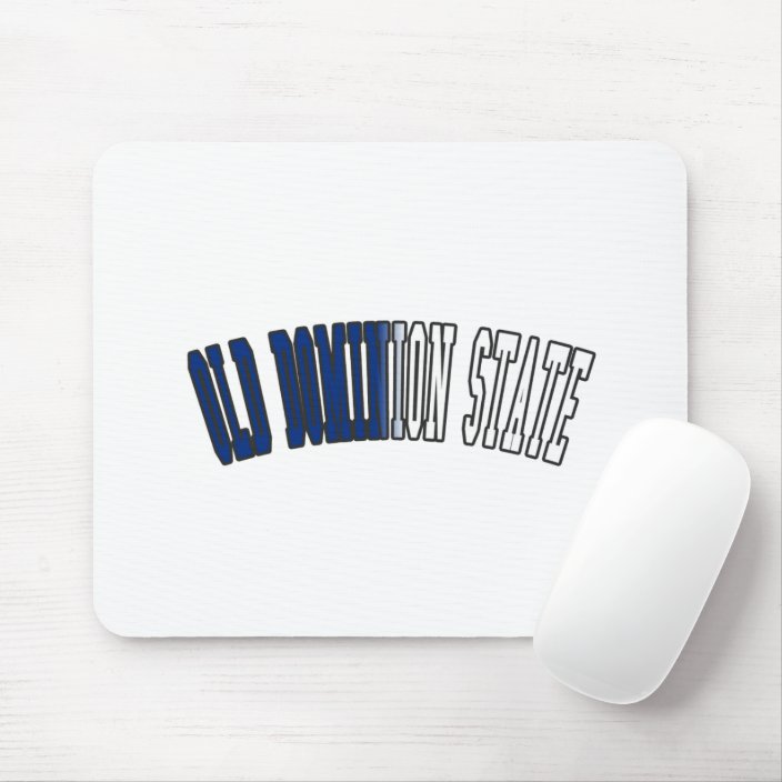 Old Dominion State in State Flag Colors Mousepad