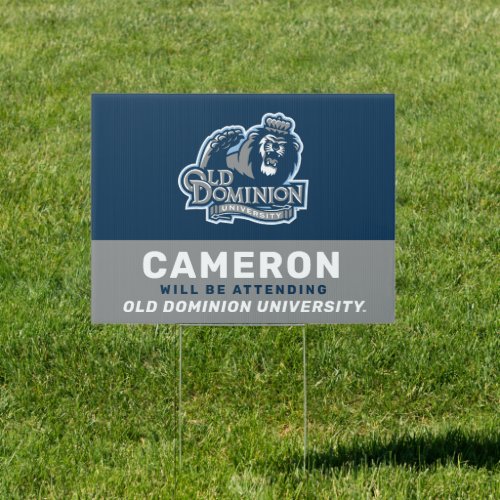 Old Dominion University Graduation Sign