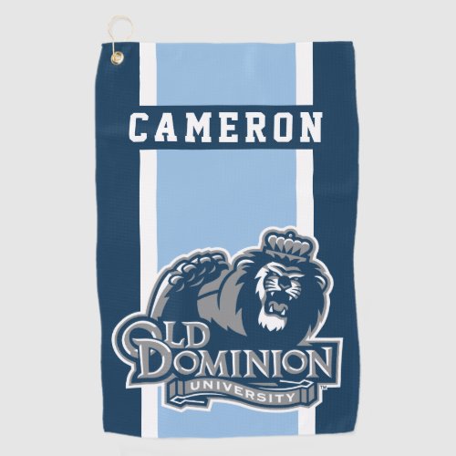 Old Dominion University Logo  Add Your Name Golf Towel