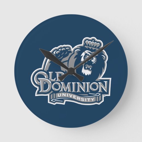 Old Dominion University Logo Round Clock