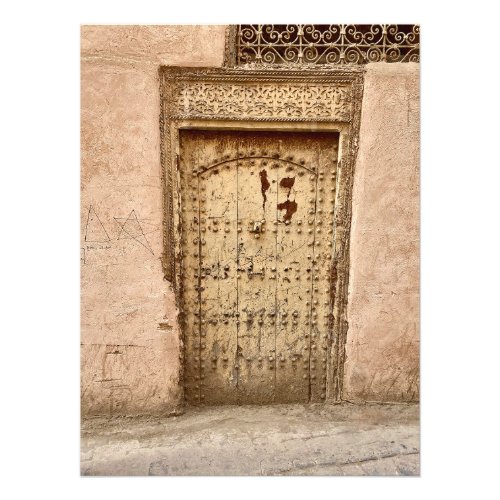 Old Door in Marrakech Morocco Photo Print