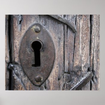 Old Door Keyhole Poster by GranniesAttic at Zazzle