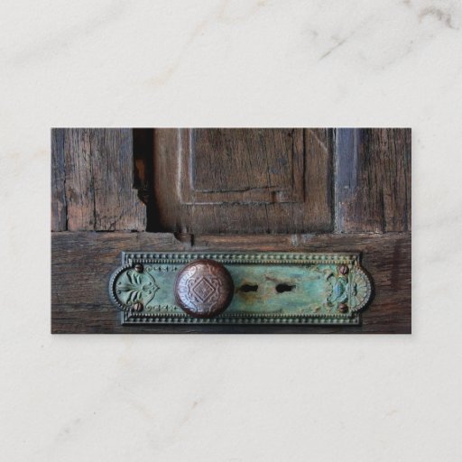 Customizable Old Door Knob business card 3.5 x 2  100 pk