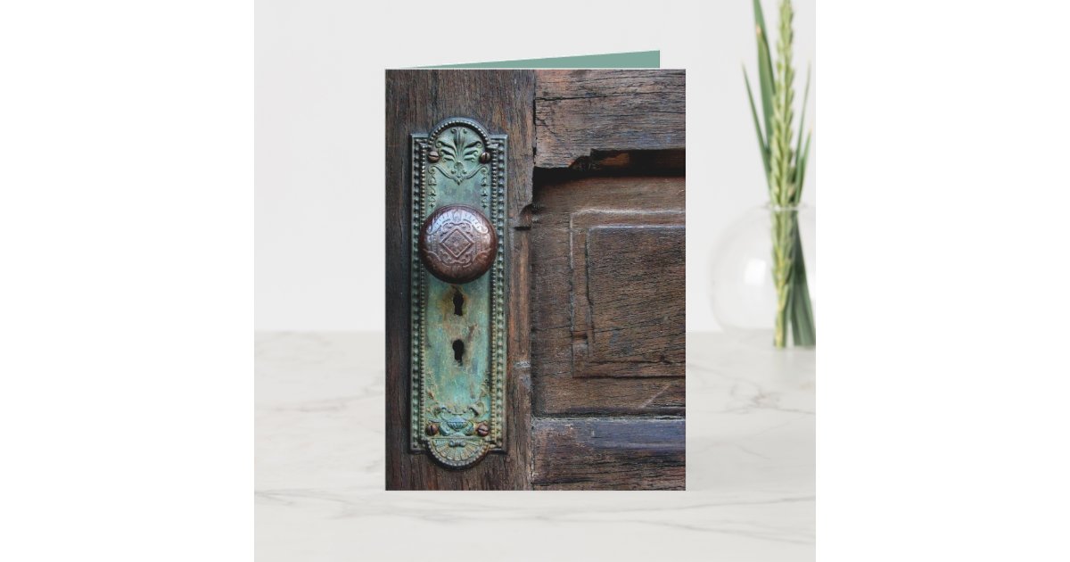 Old Door Knob Cards Zazzle