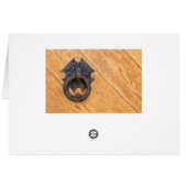 Old door knocker cards (Back Horizontal)