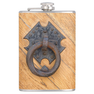 Old door knocker flask