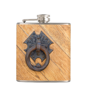 Old door knocker flask