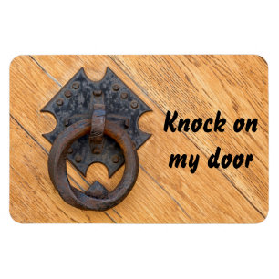 Old door knocker magnet