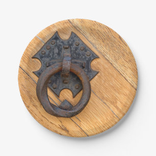 Old door knocker paper plates
