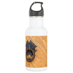 Old door knocker water bottle