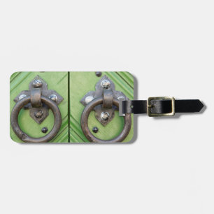 Old door luggage tag