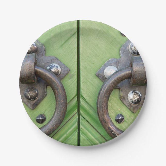 Old door paper plates (Front)
