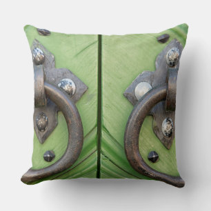 Old door throw pillow