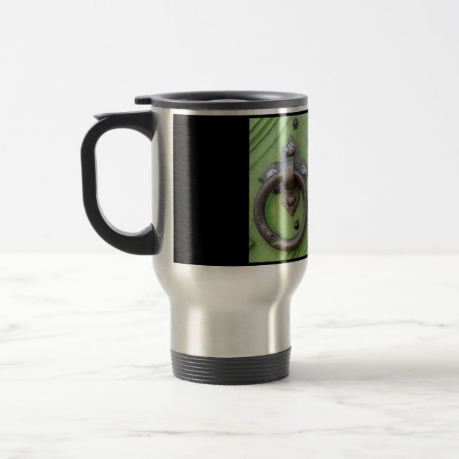 Old door travel mug (Left)
