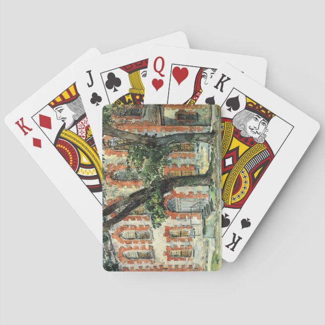 Old Dutch Building in Fishkill, New York Poker Cards (Back)
