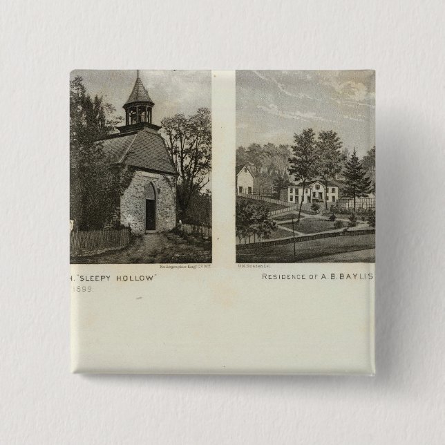 Old Dutch Church, residences Button (Front)