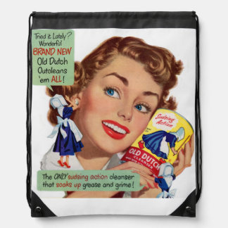 Old Dutch Cleanser lady Drawstring Bag