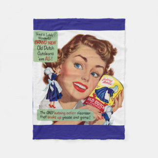 Old Dutch Cleanser lady Fleece Blanket