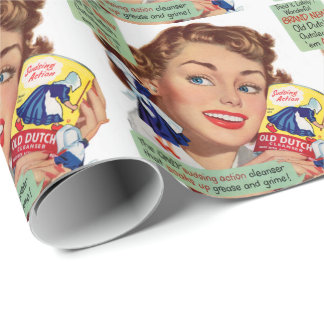 Old Dutch Cleanser lady Wrapping Paper