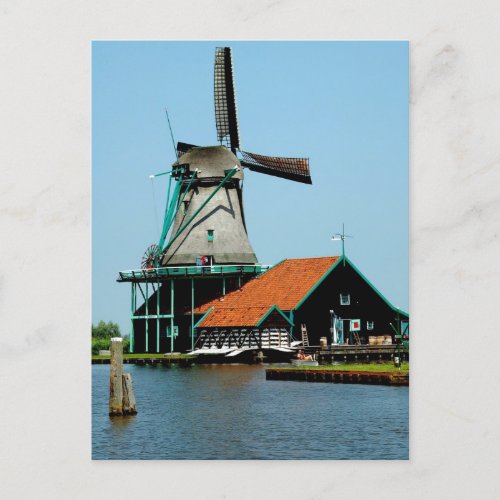 Old Dutch Windmill Postcard