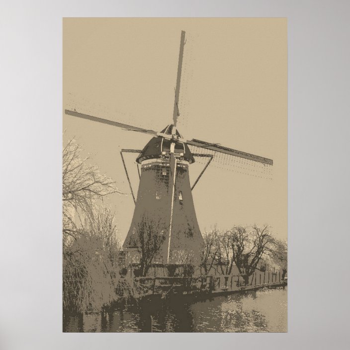 old dutch windmill