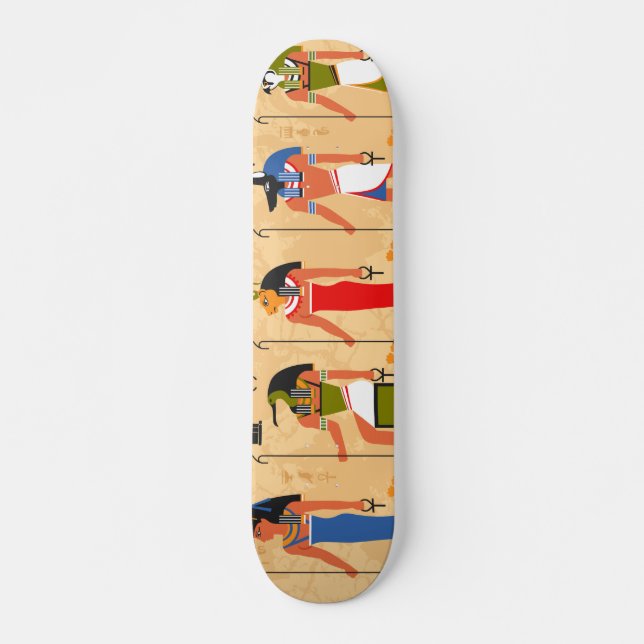 Old Egyptian pharaoh draw skateboard (Front)