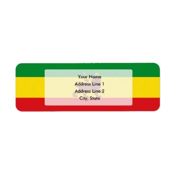 Old Ehtiopian Flag Label by WorldOfHistory at Zazzle