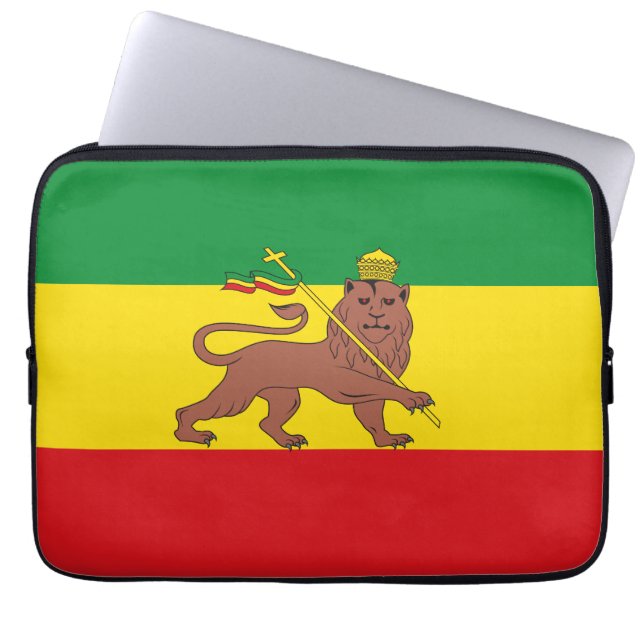 Old Ehtiopian flag Laptop Sleeve (Front)