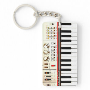 Old Electric Keyboard Keychain
