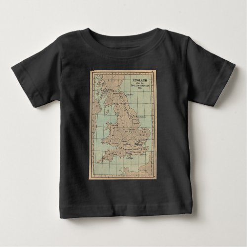 Old England Map Baby T_Shirt