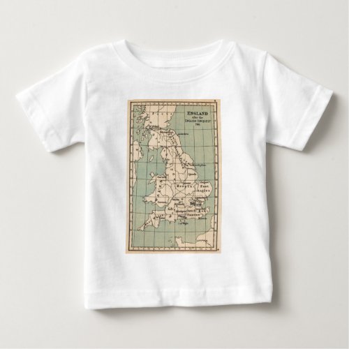 Old England Map Baby T_Shirt