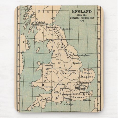 Old England Map Mouse Pad