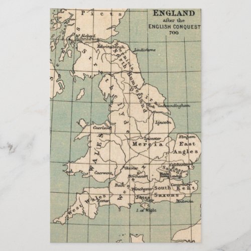 Old England Map Stationery