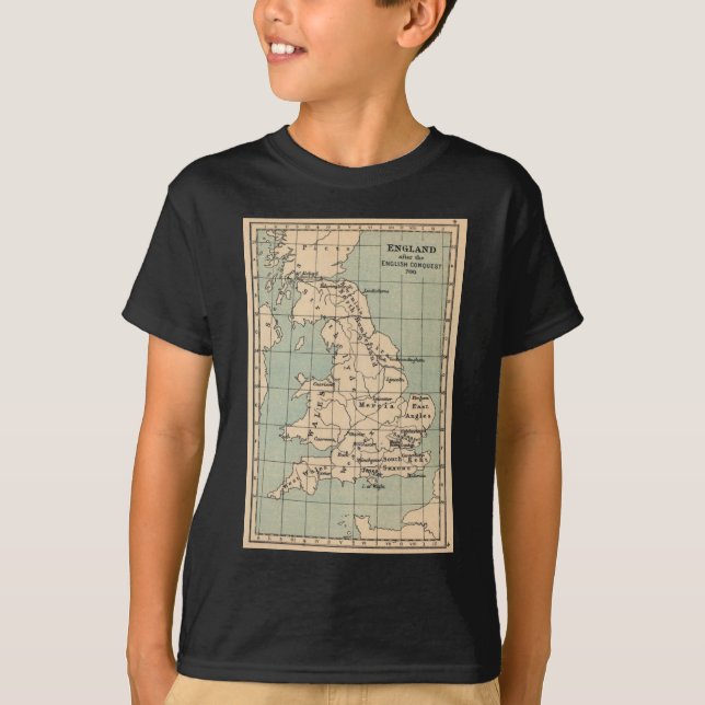 Old England Map T-Shirt (Front)
