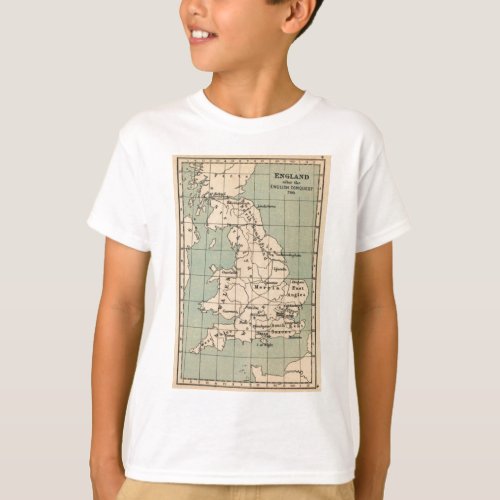 Old England Map T_Shirt