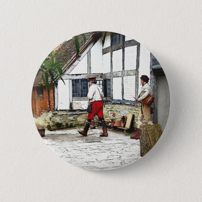 OLD ENGLAND PINBACK BUTTON (Front)