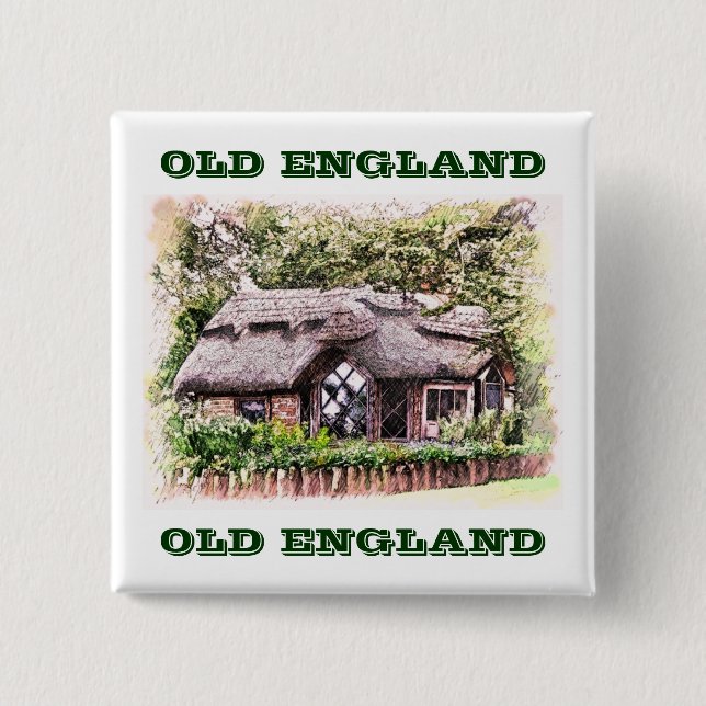 OLD ENGLAND PINBACK BUTTON (Front)