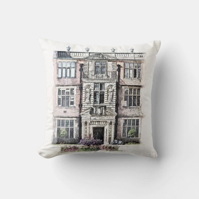 OLD ENGLAND THROW PILLOW (Front)