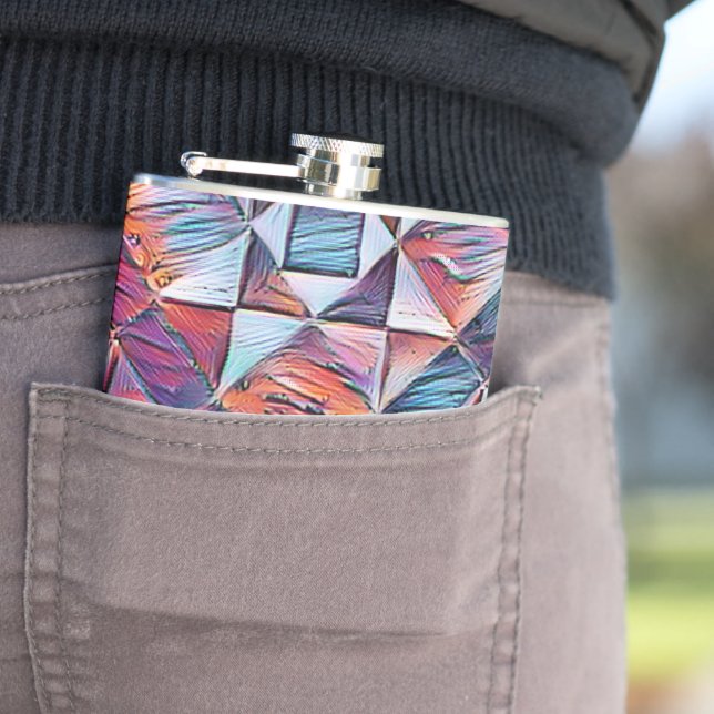 OLD ENGLAND TILED FLOOR FLASK (In Situ)